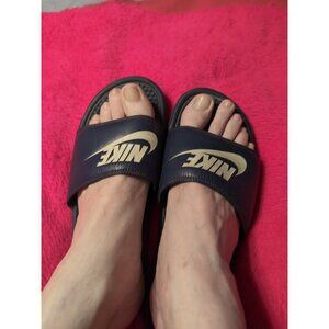 Nike Benassi JDI Navy Blue Slide Sandals Men’s Size 11 (343880-403)